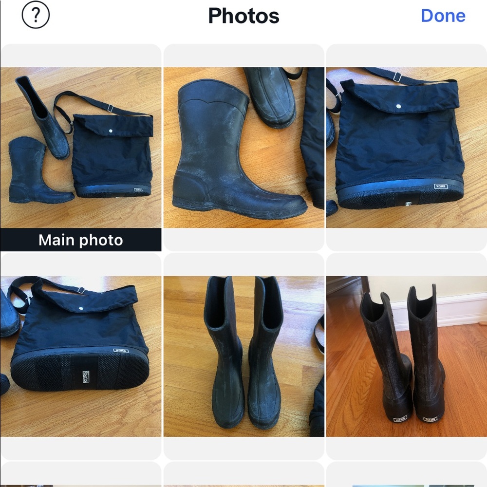 KORS rain boots & shoulder messenger bag